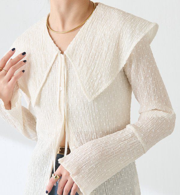 【コラージュ　ガリャルダガランテ/COLLAGE GALLARDAGALANTE】 ビッグカラーカーディガン