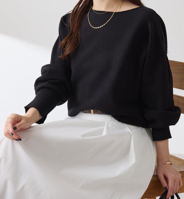 【コラージュ　ガリャルダガランテ/COLLAGE GALLARDAGALANTE】 袖リブ２WAYドルマンニット