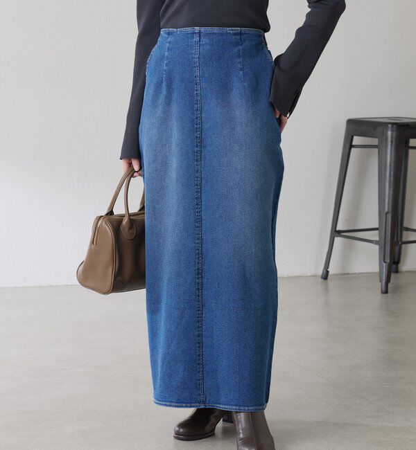 【コラージュ　ガリャルダガランテ/COLLAGE GALLARDAGALANTE】 Iラインデニムスカート