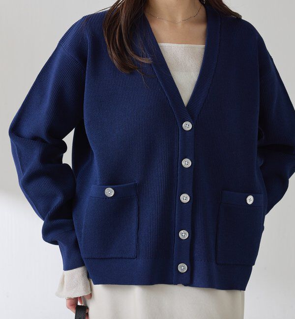 【コラージュ　ガリャルダガランテ/COLLAGE GALLARDAGALANTE】 ツヤボタンカーディガン