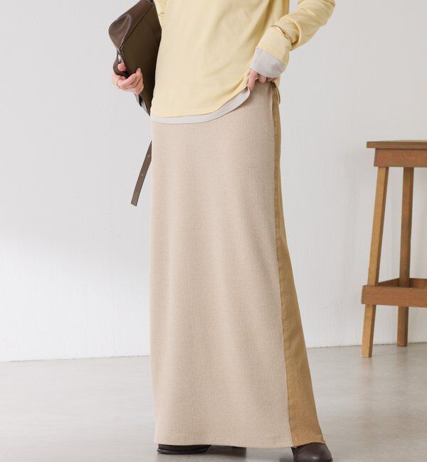 【コラージュ　ガリャルダガランテ/COLLAGE GALLARDAGALANTE】 【ストレッチ◎】Q.anos 2フェイスデニムスカート