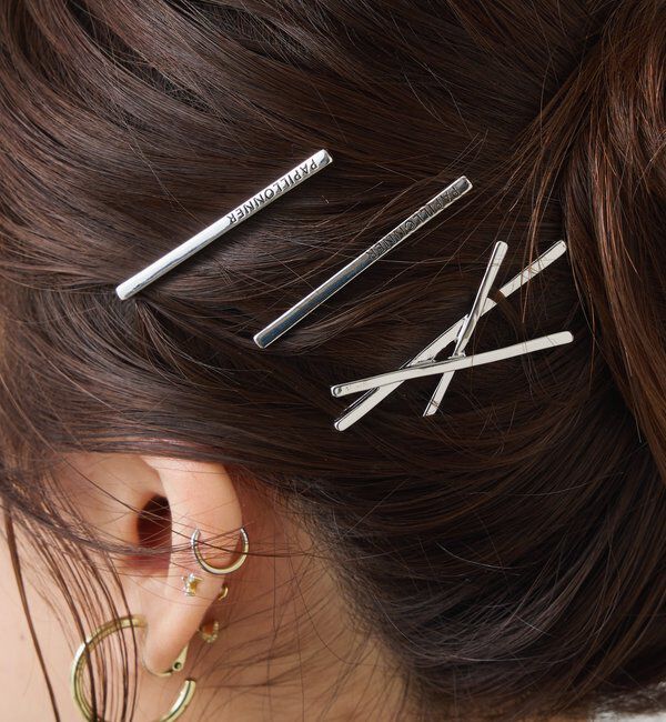 人気メンズファッション|【コラージュ ガリャルダガランテ/COLLAGE GALLARDAGALANTE】 【PAPILLONNER/パピヨネ】メタルロゴ入りヘアピンセット