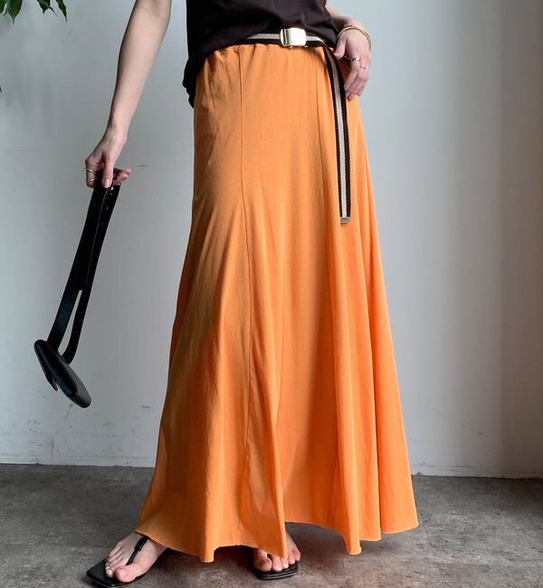 【ドゥドゥ/DOUDOU】 【夏も快適！】ドライタッチカットフレアスカート