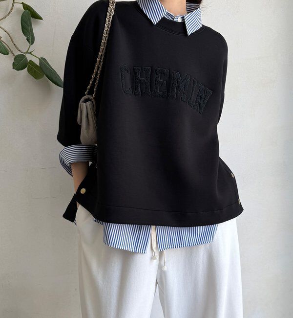 メンズファッションなら|【ドゥドゥ/DOUDOU】 【WEB限定】ロゴサガラ刺繍ダンボールプルオーバー