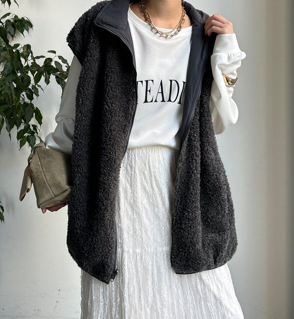 人気メンズファッション|【ドゥドゥ/DOUDOU】 【WEB限定】リバーシブルボアベスト