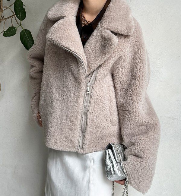 定価5万 GALERIE VIE 23AW ラムズウール ガウンジャケット 定価5万 GALERIE VIE 23AW ラムズウール ガウンジャケット