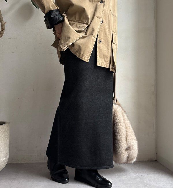 美品！　Edition サテンヨウリュウ タイトスカート　黒　きれいめ　5767 美品！ Edition サテンヨウリュウ タイトスカート 黒 きれいめ 5767