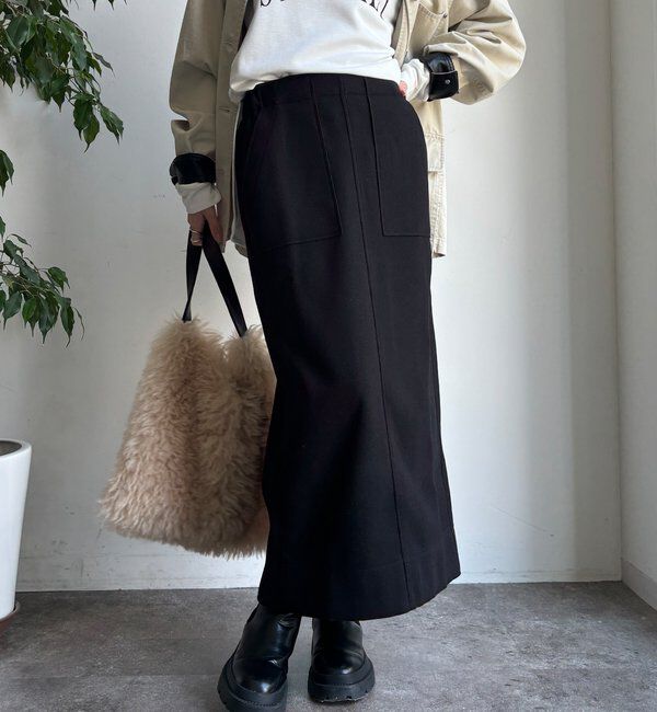 【ドゥドゥ/DOUDOU】 【WEB限定】ウーレットタイトスカート