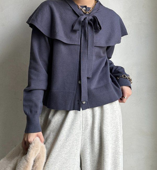 ファッションメンズのイチオシ|【ドゥドゥ/DOUDOU】 【WEB限定】 棒タイ付ケープカーディガン