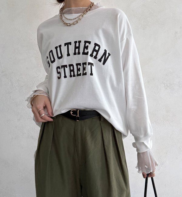 メンズファッションオススメ|【ドゥドゥ/DOUDOU】 【WEB限定】フロッキーロゴレイヤードトップス