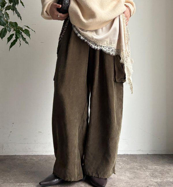 モテ系ファッションメンズ|【ドゥドゥ/DOUDOU】 キュプラカーゴパンツ