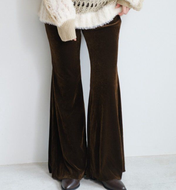 【カスタネ/Kastane】 【低身長サイズ/2サイズ展開】ベロアチュールパンツ