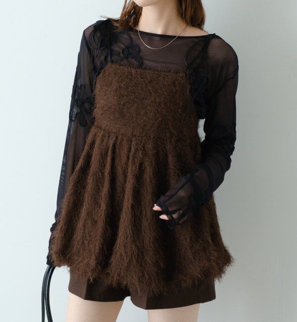 ファッションメンズのイチオシ|【カスタネ/Kastane】 フラワーコード刺繍シアーTOPS