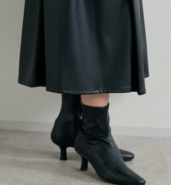 【アンディコール/un dix cors】 【EVOL(イーボル)】プレーンショートブーツ