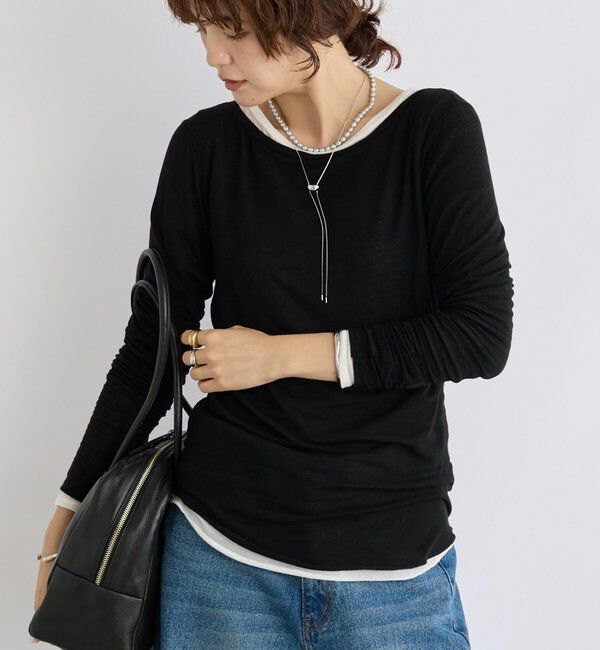 メンズファッションオススメ|【リヴドロワ/RIVE DROITE】 【リバイバル/やわらかな肌触り】シルクカシミヤブレンドボートT