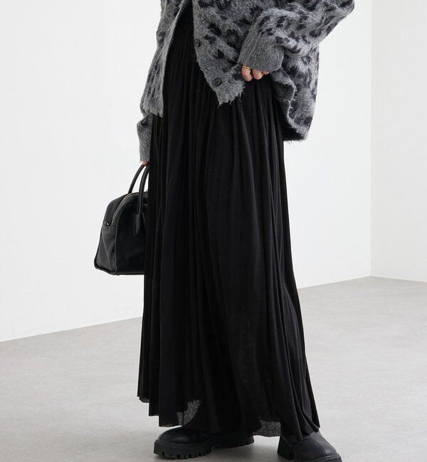 【リヴドロワ/RIVE DROITE】 【上品な印象に】シアーフライスギャザースカート