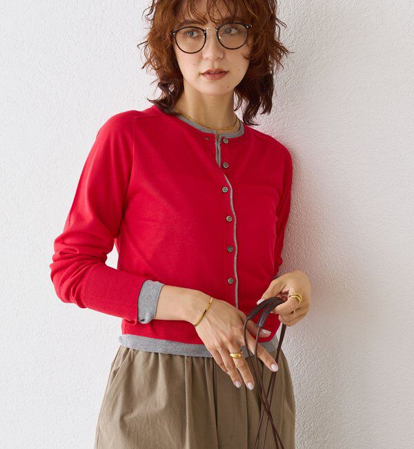 メンズファッションオススメ|【リヴドロワ/RIVE DROITE】 【こなれ感抜群】フェイクレイヤードカーディガン