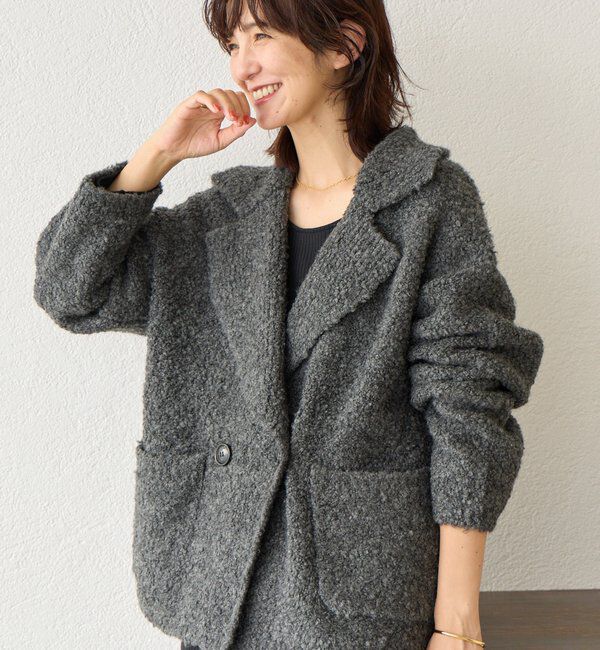 アイルミネで買える「【リヴドロワ/RIVE DROITE】 予約【インフルエンサーYossshiiii企画】ボアライクコーディガン」の画像です。価格は19,800円になります。