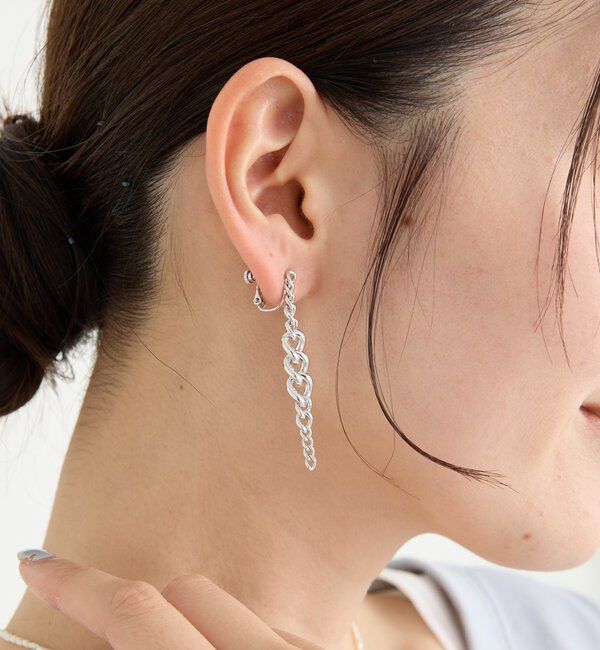 【リヴドロワ/RIVE DROITE】 予約【存在感抜群】チェーンイヤリング
