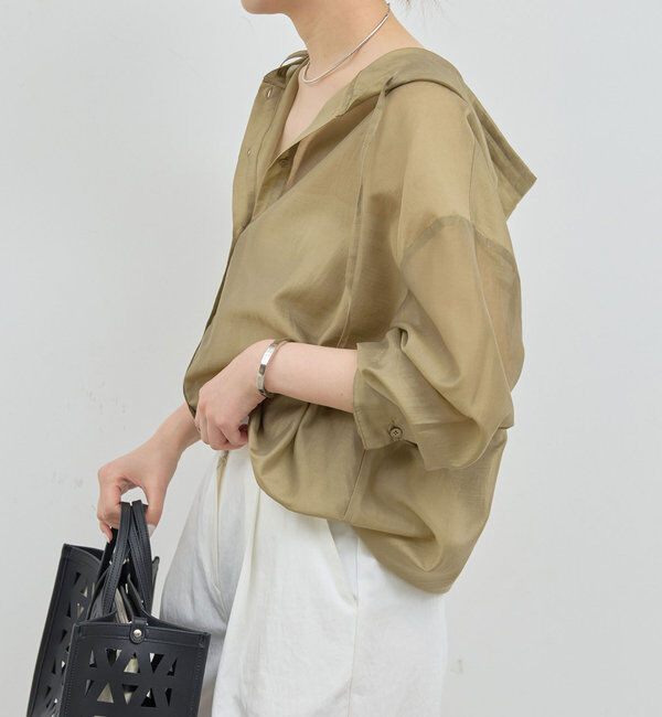 新品 GALLARDAGALANTE シアーフーディーシャツ ベージュ シアーフーディーシャツ｜ルミネのファッション通販アイルミネ<i LUMINE>