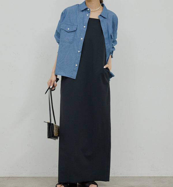 【ガリャルダガランテ/GALLARDAGALANTE】 【3サイズ展開】ストレッチマキシキャミワンピース