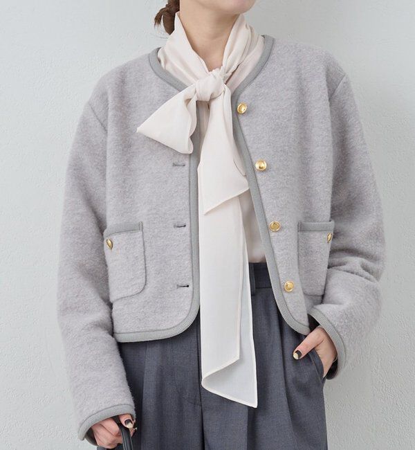 お値下げ、美品マカフィーモヘヤミックスシャギージャケット MACPHEE(マカフィ) モヘヤミックスシャギー ダブルブレストジャケット