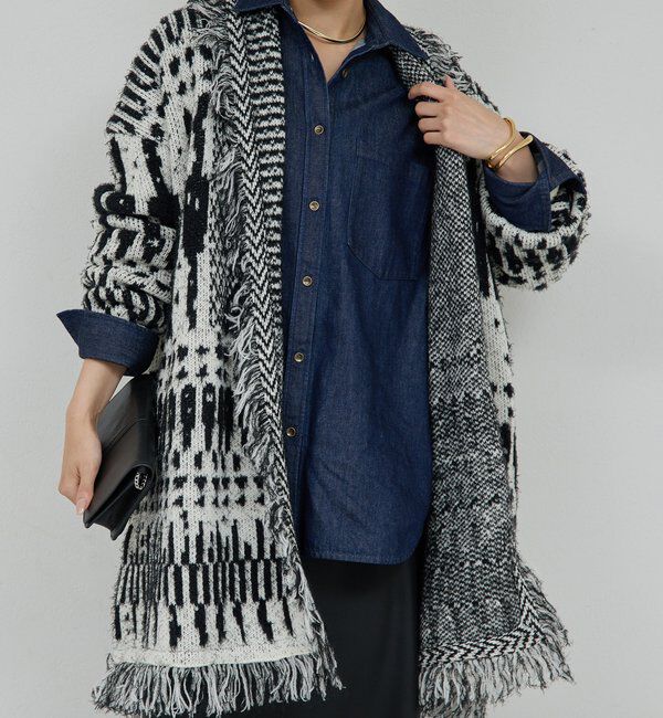 【ガリャルダガランテ/GALLARDAGALANTE】 【25th記念アイテム】フリンジニットガウン