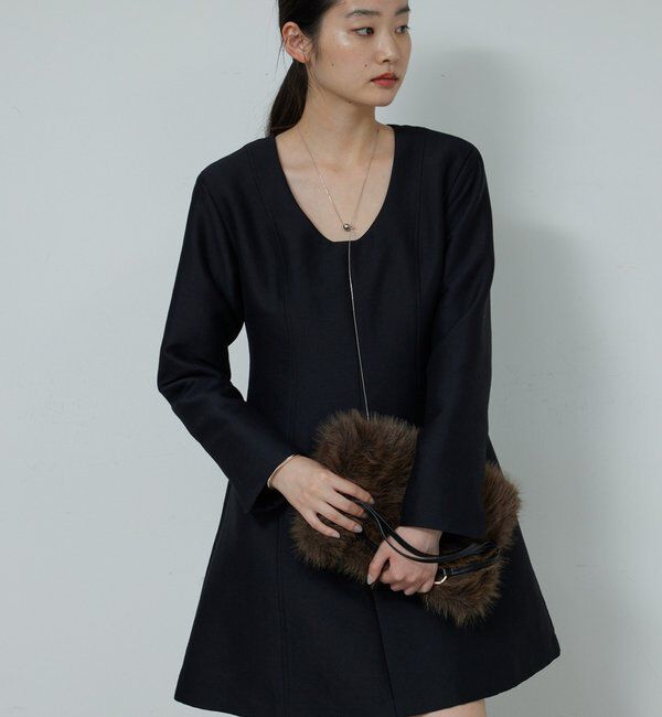 【ガリャルダガランテ/GALLARDAGALANTE】 【大人のクラシカルワンピ】フレアミニワンピース