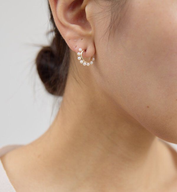 メンズファッションオススメ|【ガリャルダガランテ/GALLARDAGALANTE】 【2.718】パールスパイラルフープピアス