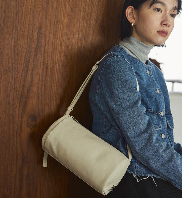 【ラシット/russet】 ソフトレザーロールショルダーバッグ