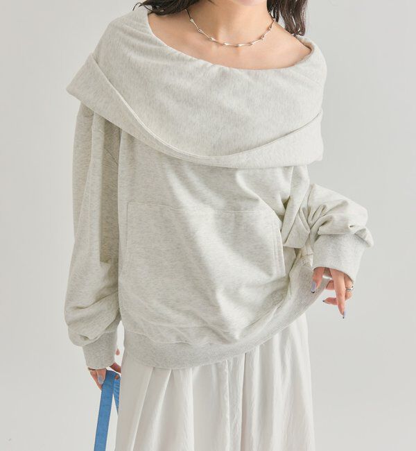 メンズファッションオススメ|【ミスティック/mystic】 フーディーオフショルスウェット