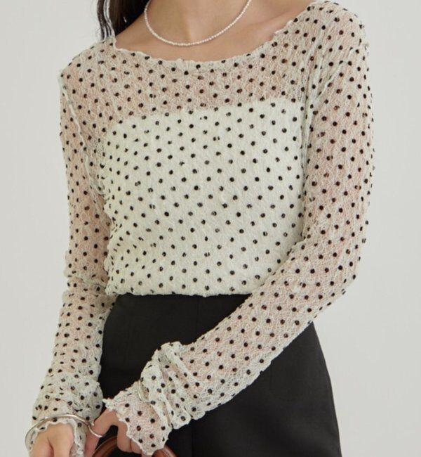 人気メンズファッション|【ミスティック/mystic】 ドットレースプルオーバー