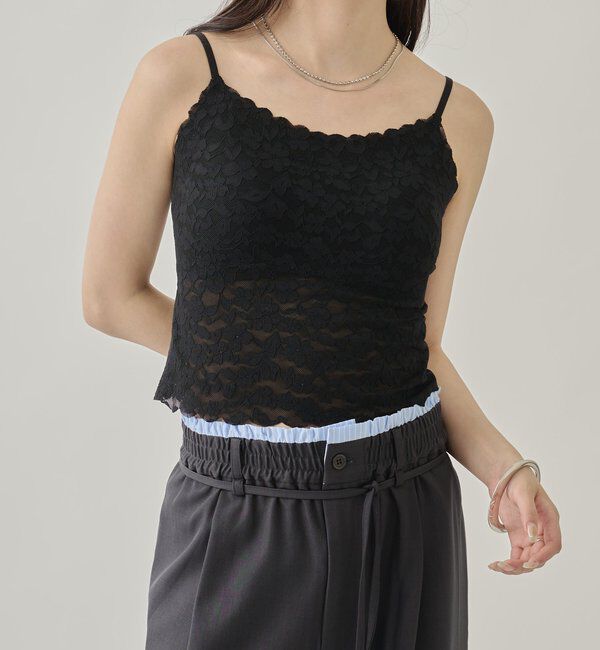 【ミスティック/mystic】 パット付きレースキャミソール