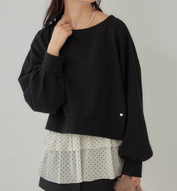 人気メンズファッション|【ミスティック/mystic】 袖ボリューム ショートスウェット