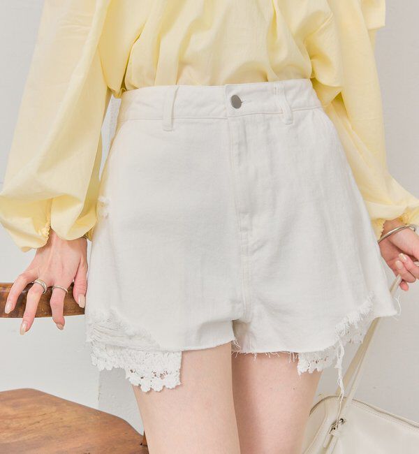 ファッションメンズお薦め|【ミスティック/mystic】 レースポケットショートパンツ