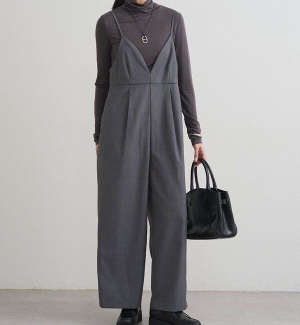 【ラウンジドレス/Loungedress】 【＠___kuuu__コラボカラー登場！】Vキャミサロペット