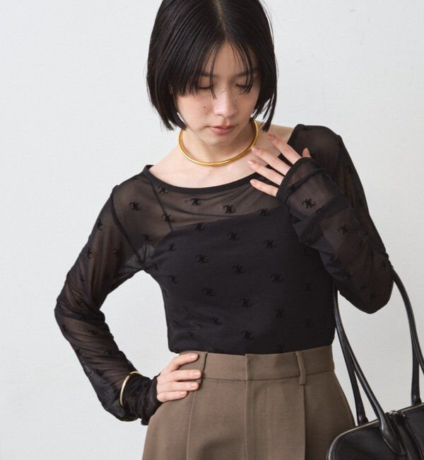 【ラウンジドレス/Loungedress】 モノグラムシアープルオーバー