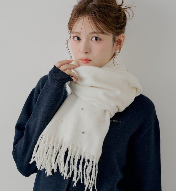 【チコ/Chico】 ビジュー付きストール