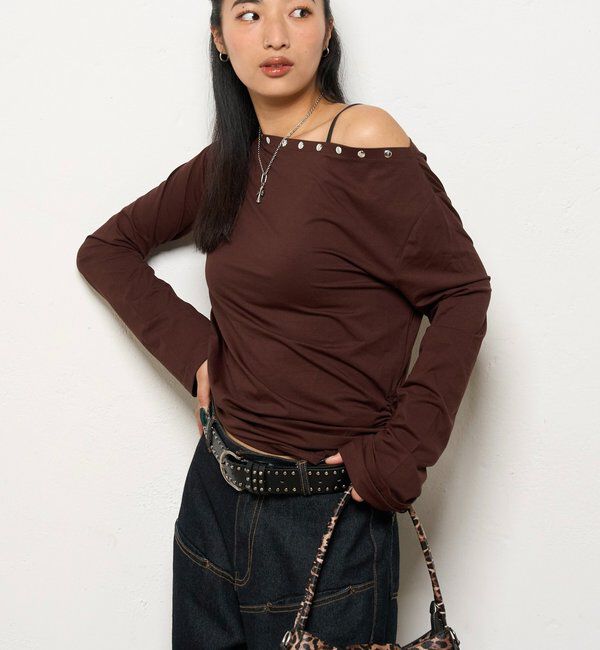 ファッションメンズお薦め|【フーズフーギャラリー/WHO'S WHO gallery】 ワンショルドロストトップス