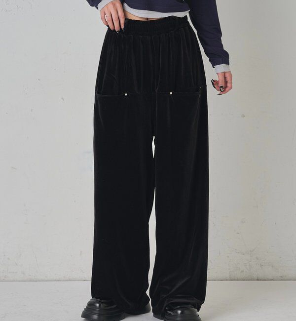 【フーズフーギャラリー/WHO'S WHO gallery】 スラポケベロアパンツ