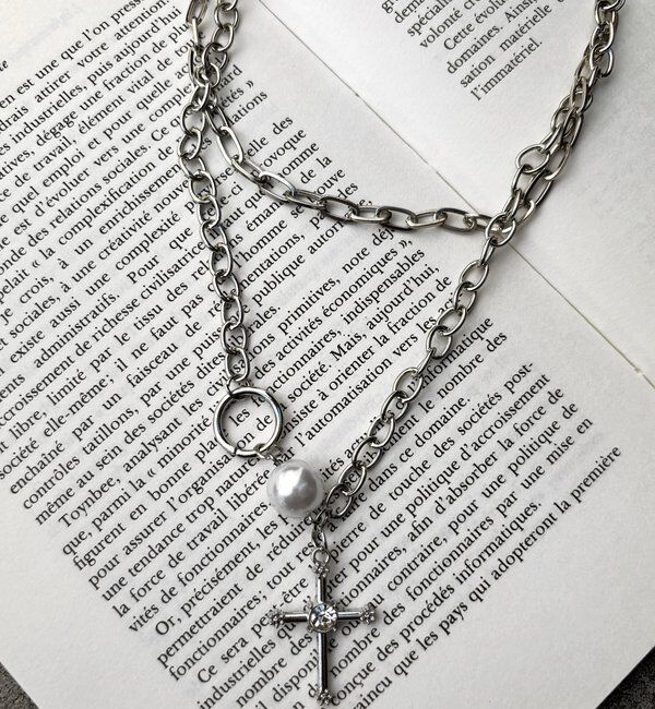 【フーズフーギャラリー/WHO'S WHO gallery】 DOUBLE CHAIN NECKLACE