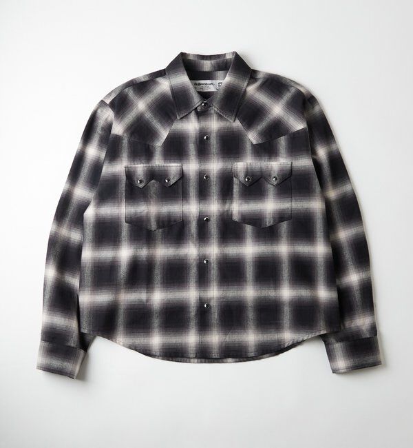 【フーズフーギャラリー/WHO'S WHO gallery】 Sourcreamウエスタンオンブレチェックシャツ