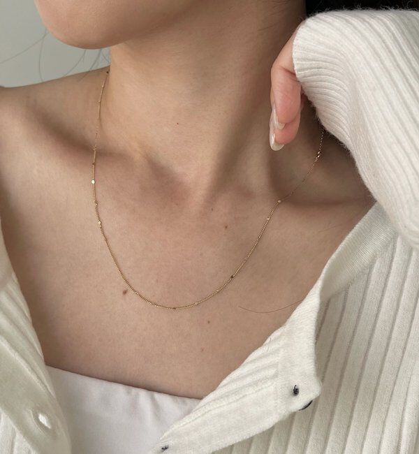 メンズファッションオススメ|【カプリシュ レマージュ/CAPRICIEUX LE'MAGE】 〈GOLDY/ゴールディ〉ドットチェーンスキンネックレス