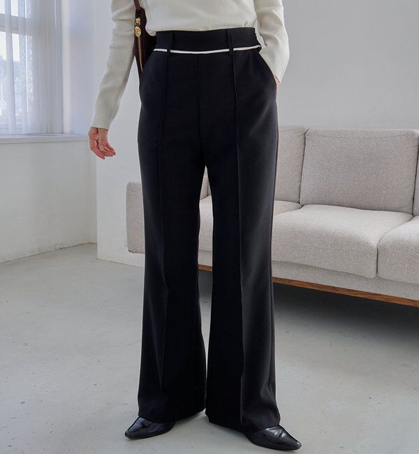 モテ系ファッションメンズ|【カプリシュ　レマージュ/CAPRICIEUX LE'MAGE】 【低身長サイズあり】ピンタックフレアパンツ