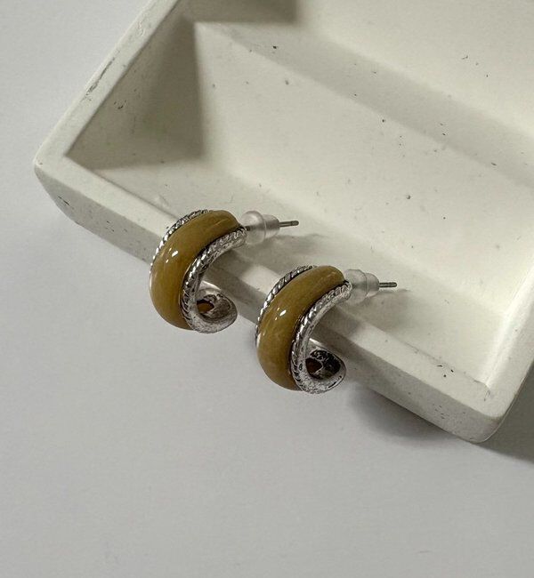 人気ファッションメンズ|【カプリシュ レマージュ/CAPRICIEUX LE'MAGE】 〈GOLDY/ゴールディ〉ストーンビンテージ調ピアス