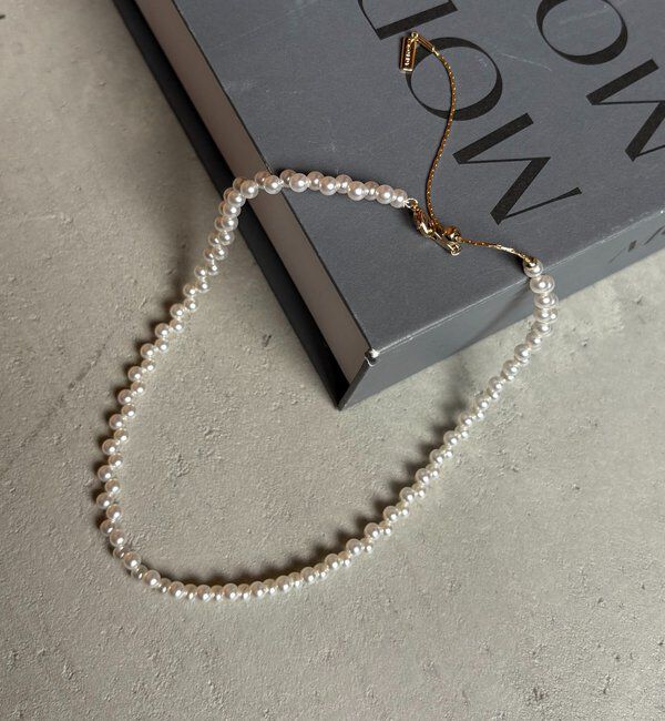 【カプリシュ　レマージュ/CAPRICIEUX LE'MAGE】 〈GOLDY/ゴールディ〉ジグザグパールネックレス