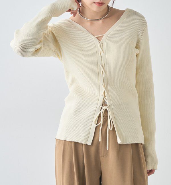 ファッションメンズお薦め|【シーナリー/SHENERY】 【前後２WAY仕様】レースアップニット