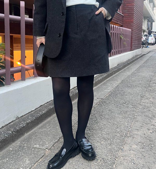 【シーナリー/SHENERY】 ウールミニスカート