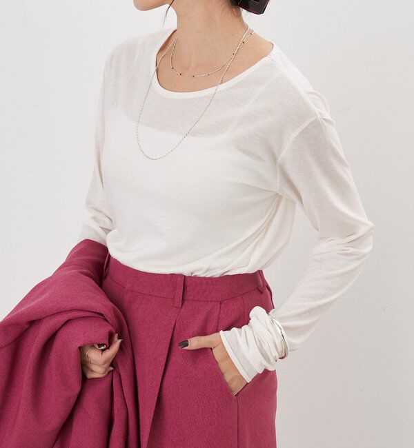 人気メンズファッション|【シーナリー/SHENERY】 シアーロングスリーブTEE