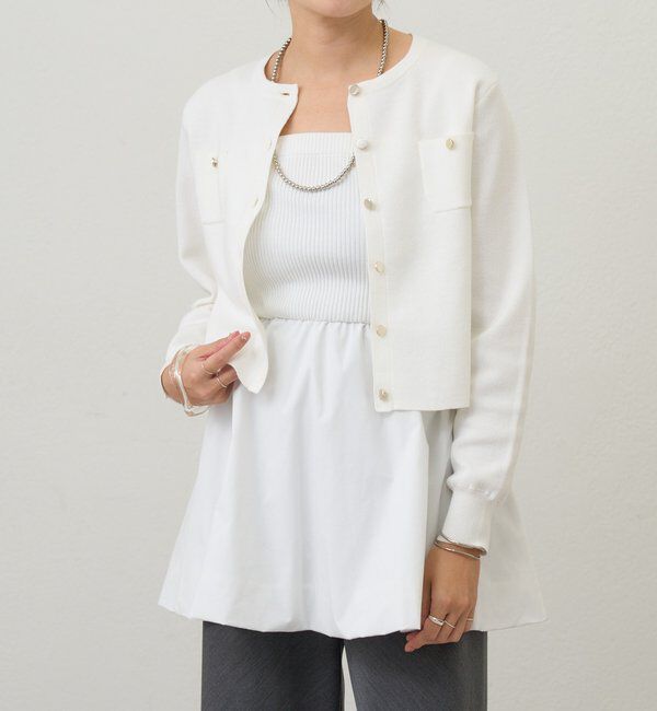 メンズファッションなら|【シーナリー/SHENERY】 【26SS予約】コットンニットショートカーディガン